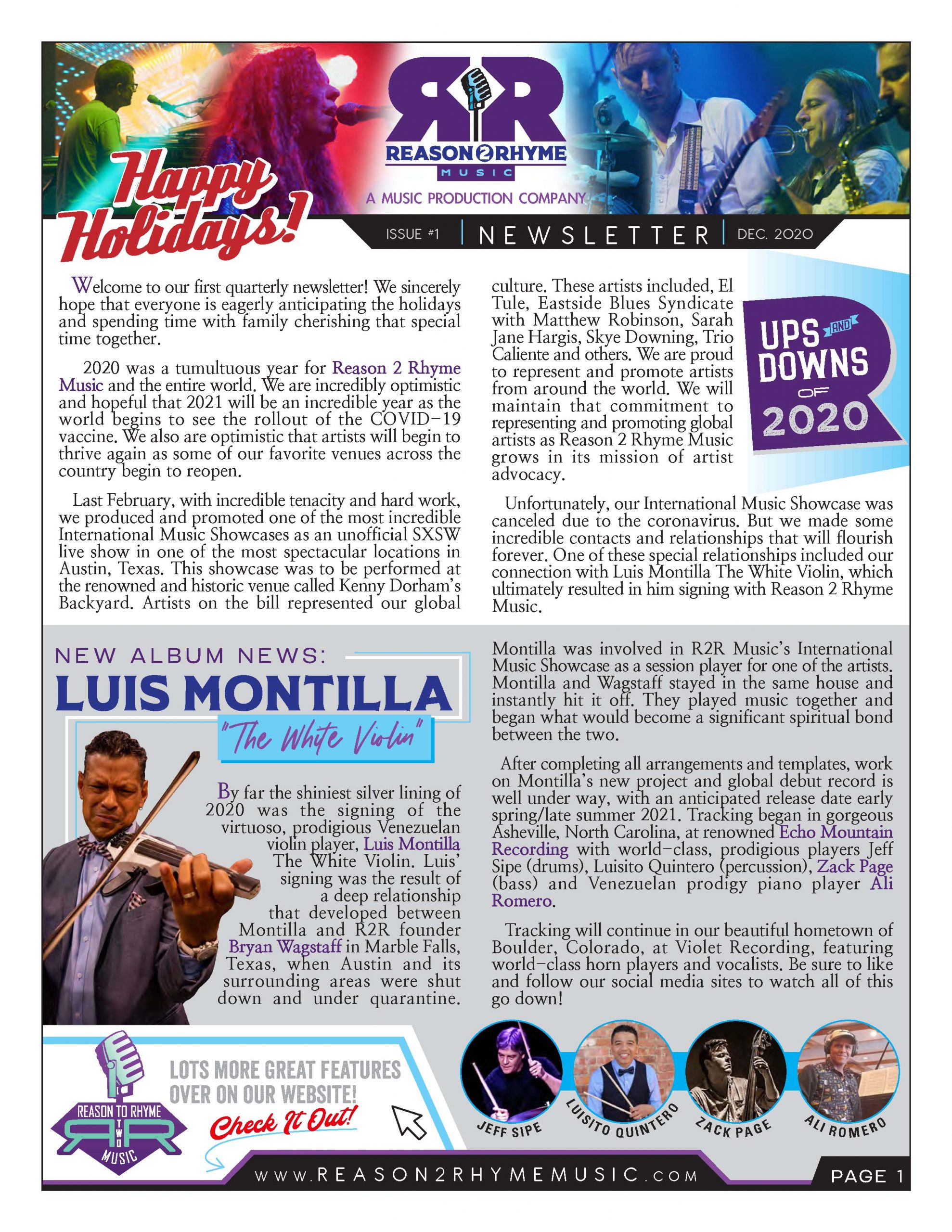 Featured image for “Newsletter: Issue 1 – December 2020”